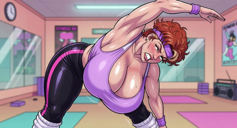 AI Porn: Ragazze che sudano in una lezione di yoga