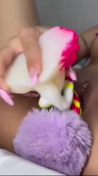 Naughty Gavi with My Unicorn Toy
