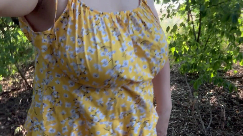 Milky Mari: Slutty MILF Showing Her Hairy Pussy Outdoor and Masturbate to...
