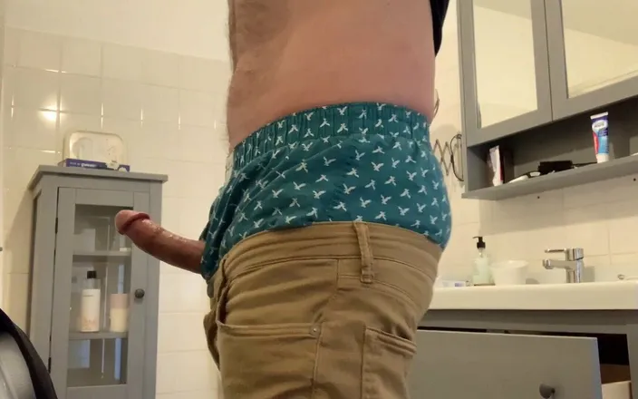 TJenner: Sagging, Jerking off My Super Hard, Stiff, Throbbing Cock and...