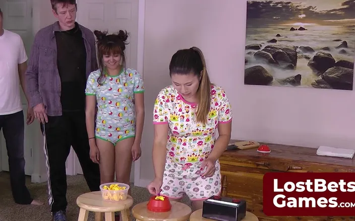 Lost Bets Games: Our Foursome Is Back to Play a Strip Boomsticks Game