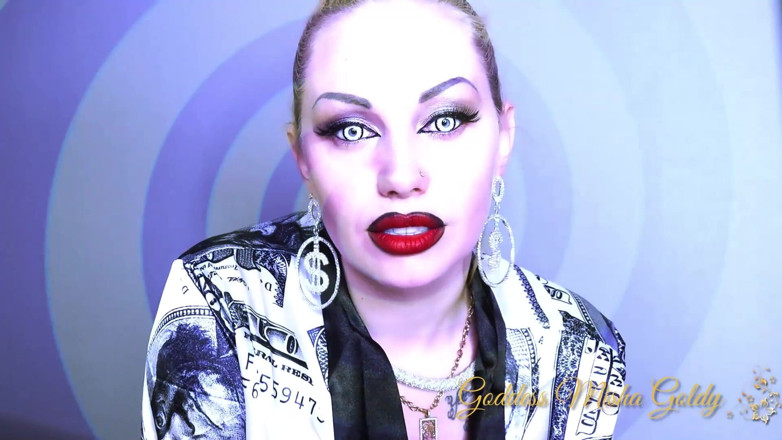 Goddess Misha Goldy: Masturbează-o cu cele 2 degete în timp ce umilesc și duce-o pe micuța...