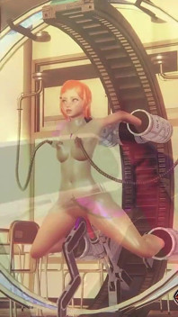 Une chatte se fait détruire par une machine à sexe - double pénétration avec un gode et orgasme hurlant (hentai 3D)