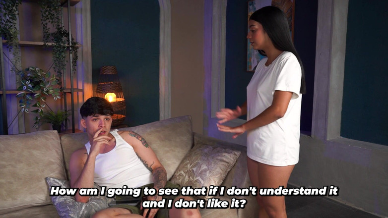 BigJackson: Kakak tiri ramping berambut cokelat tahu bagaimana meyakinkan saudara tirinya...