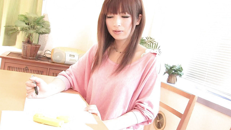 Blowjob Fantasies from Japan: Cute Japanese girl masturbates with a vibrator before sucking a...