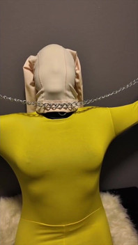 Esclavitud de jaula, orgasmos con nalgadas, capas Zentai
