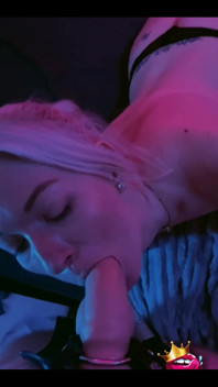 Watching Me Suck a Dildo in the Strap-on