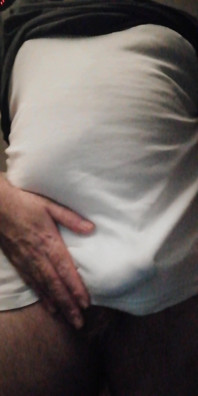 Stepdaddy Bear Wanking in My Tighty Whiteys