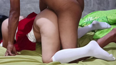 Pasutri indo: Follando a una hermosa monja, corriéndose en su coño