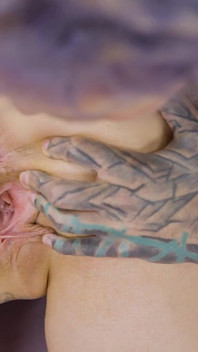 FFM Tattoo Threesome with Two Alternative Teens