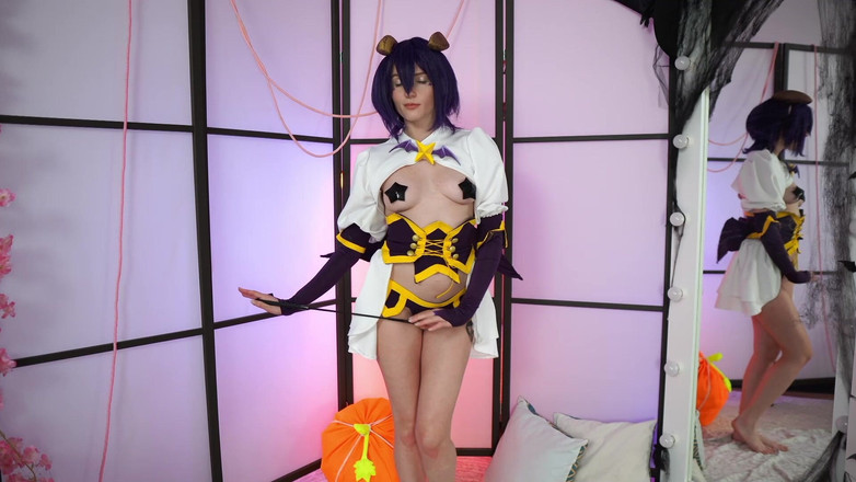 Olivia Westsun: Pervent Utena bermain dengan tetek, dildo dan memancut mani