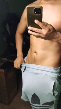BBC Cumshot in Shorts