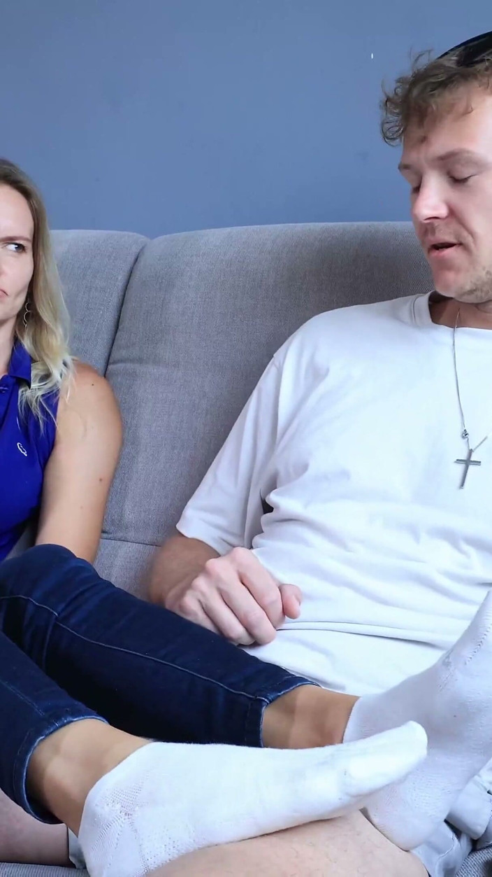 Czech Soles - foot fetish content: Massaging My Stepsister's Stinky Feet After Work