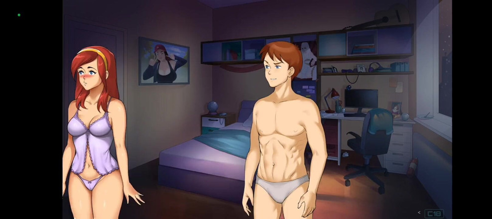 The anime king: Ma demi-sœur en culotte sur le lit