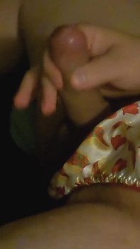 Satin taco rem utbuktning spela jerk &cum