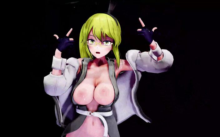 Smixix: Hatsune Miku раздевается, танец Roki песня, хентай большие MMD 3D, цвет волос блондинки, редактирование Smixix