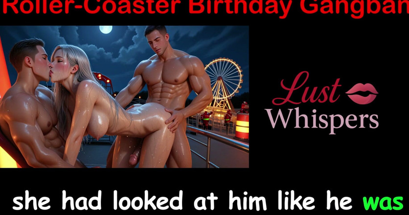 LustWhispers: Gangbang hari jadi Roller-Coaster - Cerita seks Inggeris