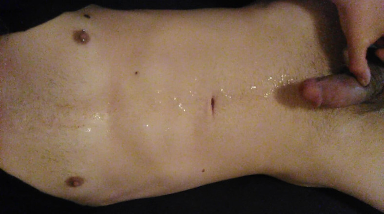 LilTaste: Hot Best &amp; Longest Massive Cummload All Over My Tits Transgirl...