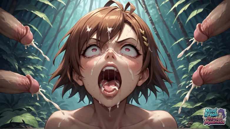 Mind Break Hentai Madness: Ormanda zihin molası: birden fazla penis beni sırılsıklam ediyor!