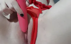 Masturbating and fucking a lot - Pink pussy in real amateur