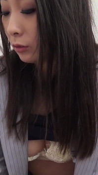 Busty Japanese Babe Squirts and Suck Two Men with Big Cocks