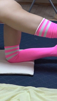Wedgie Thong Leotard Girl Exercise Room, Slender and Nice Ass Cute Girl Living in a Girl Only Apartment in Japan