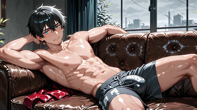 Erotic Man: Ai generovaná intenzivní svalovina muži