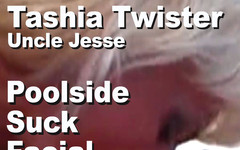 Edge Interactive Publishing: Tashia Twister & Jesse sání u bazénu a výstřik na obličej