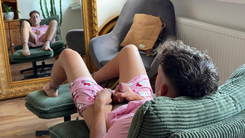 Twinkboy82: Cute Pajamas, Naughty Mood - German Twink Wanks &amp; Cums