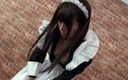 Full porn collection: Unzensierter JAV-Porno mit zierlichem japanischem teen-zimmermädchen, das zu einem intensiven...