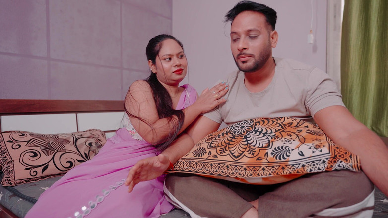 Shah ji: 마누라의 부재에서, 소년은 매춘부를 호출하고 좋은 섹스를했다.