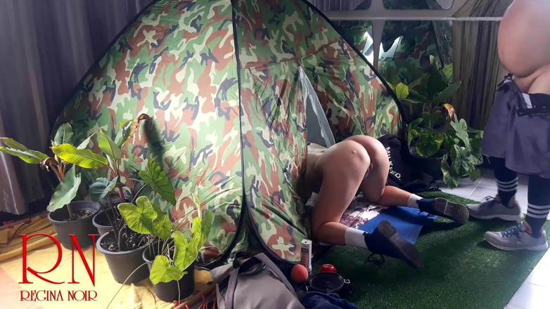 Regina Noir: Sex in camp. A stranger fucks a nudist lady in...