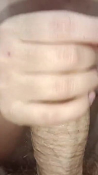 펠라 주부 클로즈업, 입과 손으로 일하는 아시아 여자