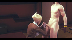 HentaiTubes: Shingeki no kyojin hentai - annie leonhart handjob und blowjob - japanische...