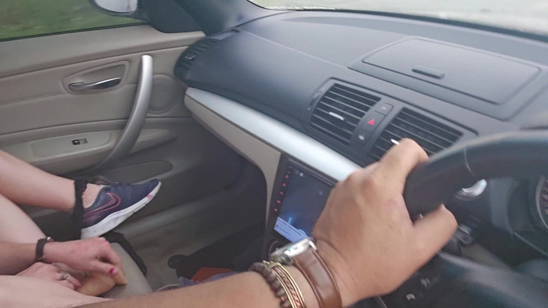 Sparowdox: Cute Blonde Dildo Fucks Her Pussy While Her Uber Driver...