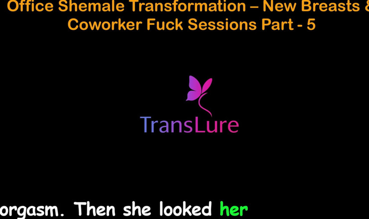 TransLure: English Audio Sex Story - Office Shemale Transformation - New Breasts &amp; Coworker...