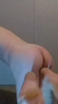 Showing off My Hungry Bootycheeks and Lickable Toes & Soles