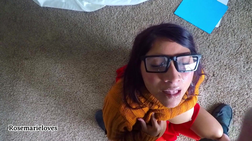 Cumshot Compilation Facial, in Mouth, Glasses, & Lactating (Rosemarie loves)