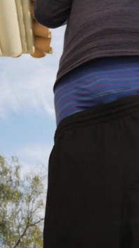 Hot Guy Caught Smoking and Sagging Outside (non-nude)