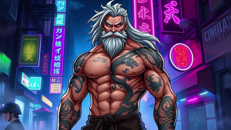 Erotic Man: Ai art pria berotot bertelanjang dada