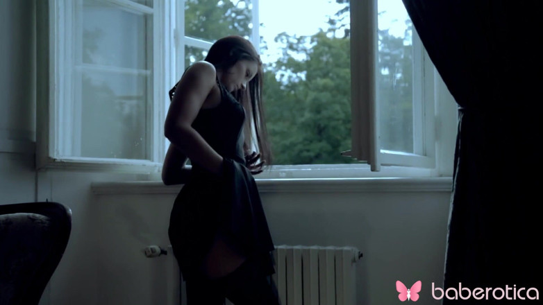 Baberotica: Hot Kari is about to take off her dress and...