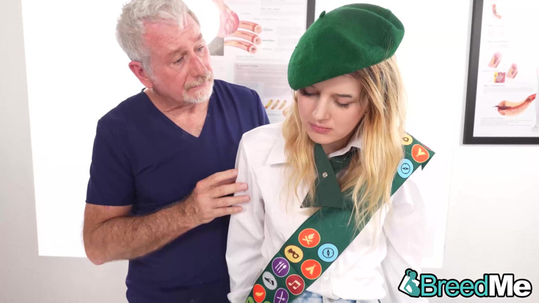 BreedMe: 68yo Doc Fills Blonde Cutie's Fertile Hole