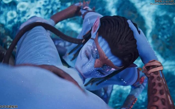 Hatano Miwa hot: Gifdoozer Avatar Neytiri utför intensiv djup hals i djungeln: Passionerad,...