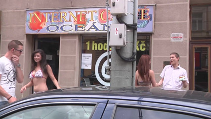 Fratgirl Affairs: Beautiful babe loves riding cock in the car