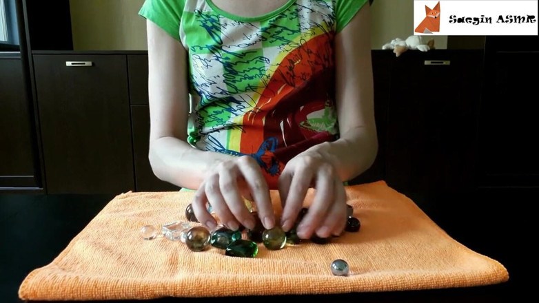 Saegin: 2[ASMR] Glasmarmeln und Kieselsteine (kein Reden)