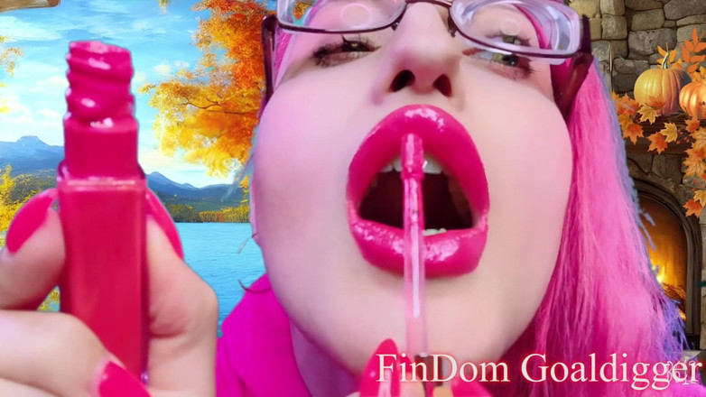 FinDom Goaldigger: เปลี่ยนลุคด้วยลิปกลอสสีชมพู