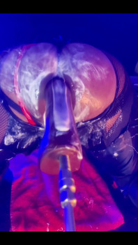 Nasty Creamy Bubble Butt Gaped and Fart Fucked on Sex Machine