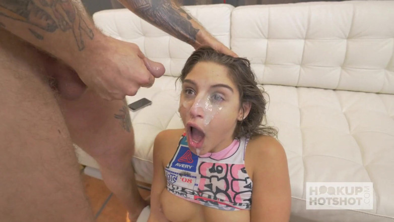 Hookup Hotshot: Pretty teen babe Abella Danger meets up with guy online...