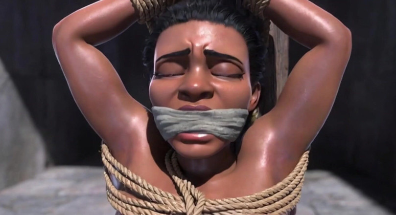 Anime Hentai: Pregnant African Slave in Bondage - Desperate for More Cum &amp; Breeding