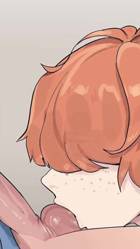 Hazelnut Latte: Trans Giving Sloppy Blowjob and Deepthroat Ended with Cum Explosion in the Throat - Episode 25